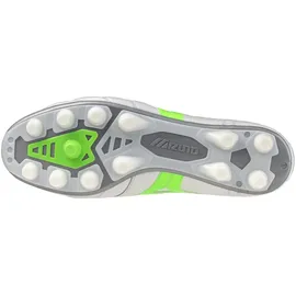 Mizuno Morelia II Elite FG Herren White/Neon Green/Galaxy Silver 43