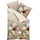 KAEPPEL Mako-Satin Wildblumen Braun 135 x 200 cm + 80 x 80 cm