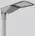 LED Mastleuchte Aluminium 84 W 12000 lm inkl dimmbar silber