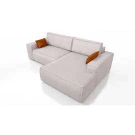 mebloland Ecksofa TOR mit Schlaffunktion. Farbe: Dove. - Grau