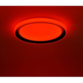 Leuchtendirekt LOLA Smart Disc LED-Deckenlampe schwarz/weiß, RGBW