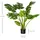 Homcom künstliche Pflanzen 110 cm künstlicher Monstera Dekopflanze Kunststofftopf für drinnen und draußen