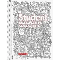 Brunnen Collegeblock Premium Student „Schmetterling“ ZENart A4 Lineatur 27 80 Blatt, weiß