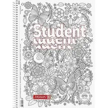Brunnen Collegeblock Premium Student „Schmetterling“ ZENart A4 Lineatur 27 80 Blatt, weiß