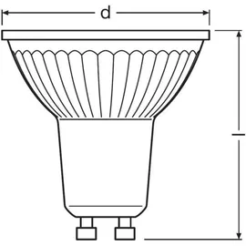 Osram LED Reflektor PAR16 8,3W GU10 4000K kaltweiß
