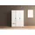 Rauch Drehtürenschrank NARAI 140 x 194 x 53 cm Braun/Weiß