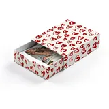 Bilderbox mit 10 Fotos im Design "Herzklopfen Red"