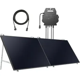Anker SOLIX Balkonkraftwerk, 890W, IBC-Modul PV mit Mikro-Wechselrichter, 600W/800W und Balkonhalterungen (B514341J)