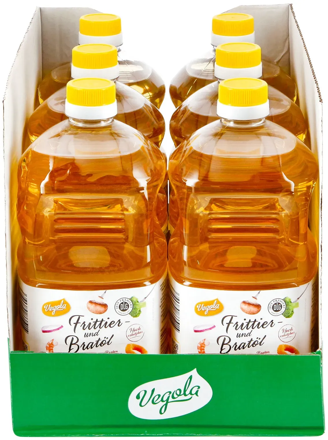 Vegola Frittier- und Bratöl 2 Liter, 6er Pack