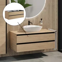 rivea Waschbeckenunterschrank Dia 2 Auszüge 120 x 47 cm