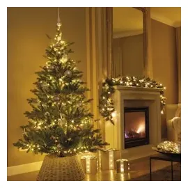 MARELIDA LED Baummantel Lichterkette 1-2 GLOW 8 Stränge 880LED H: 2,4m für Außen