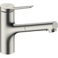 Hansgrohe Zesis M33 Einhebel-Küchenmischer 150, Ausziehbrause, 2 Strahlarten, 74820, Farbe: Edelstahl-finish