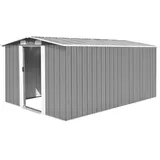 vidaXL Geräteschuppen 3,78 x 2,45 m grau