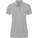 Jako Organic Poloshirt Stretch Damen hellgrau meliert 38