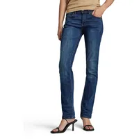 G-Star Midge Saddle Mid Waist Straight Jeans Dark Aged