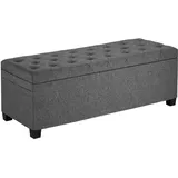 Vevor Sitzbank Truhenbank Grau 110 x 40 x 40 cm