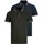 JACK & JONES Paulos 2 Units Kurzarm-poloshirt Bright Cobalt / Pack 1 Bright Cobalt / 1 White M