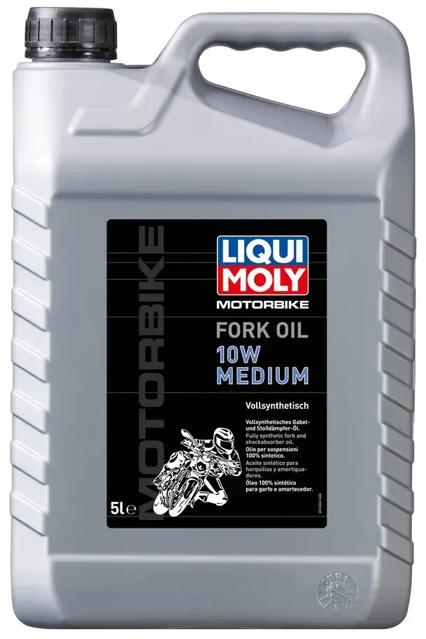 Motorbike Fork Oil 10W medium LIQUI MOLY 1606 Motorrad Gabelöl Stoßdämpfer Öl 5L