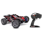 Traxxas TRX67164-4RED Rustler 4x4 BL-2S 1:10 Stadium-Truck RTR Brushless Rot