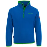 Trollkids Nordland Fleece Mit Halbem Reißverschluss - Medium Blue / Green - 110 cm