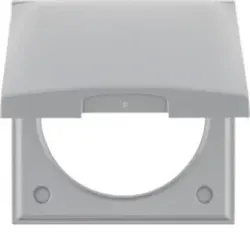 Berker 918282507 Rahmen 1f m Klappdeckel ITG Flow grau