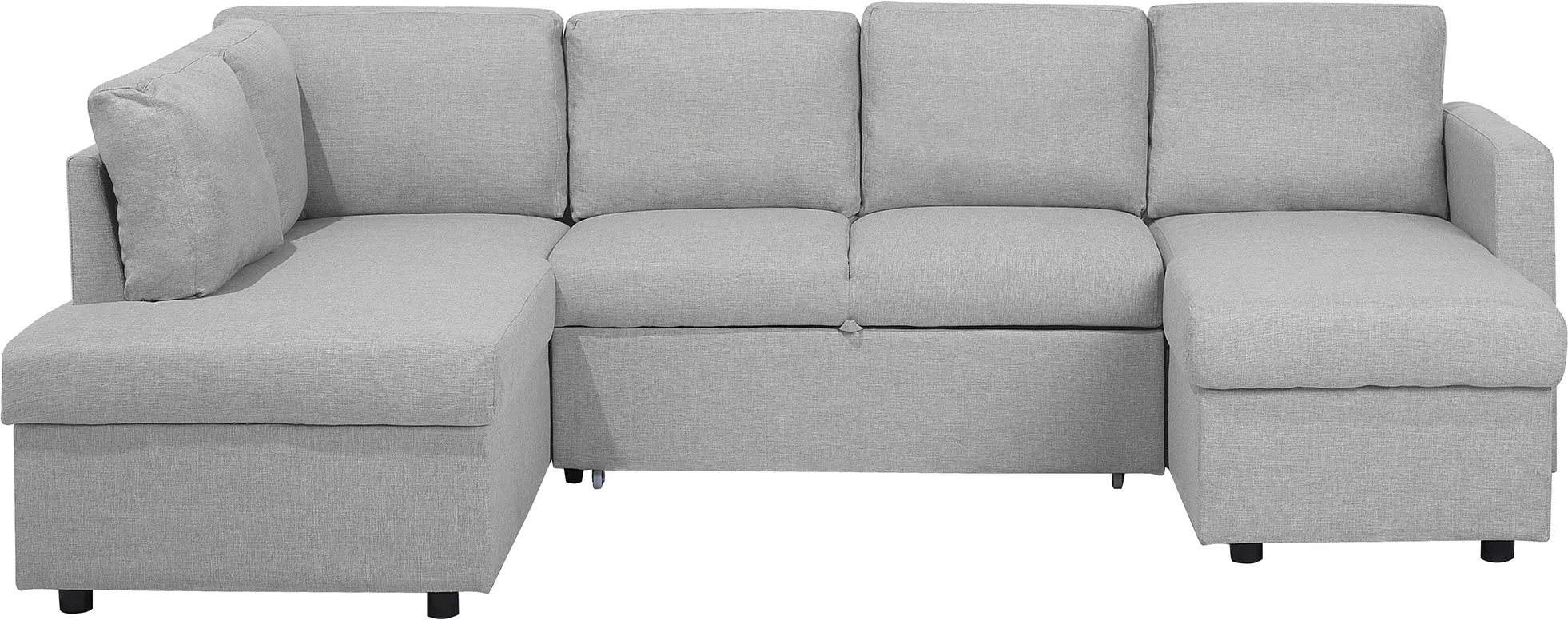 U-förmiges Sofa KARRABO Hellgrau