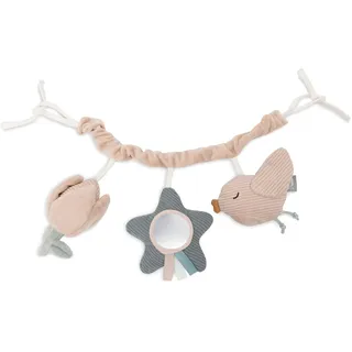 jollein Kinderwagenkette Baby - Lovely Birds - Zum Aufhängen - Kinderwagen Spielzeug - 100% Polyester - 60x20x5cm