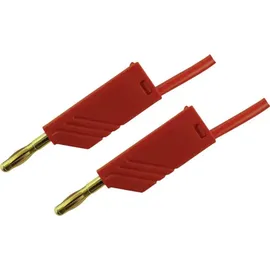 HIRSCHMANN TEST & MEASUREMENT MLN 100/2,5 RT Messleitung Lamellenstecker 4 mm Lamellenstecker 4 mm 1.00 m Rot 1 St.