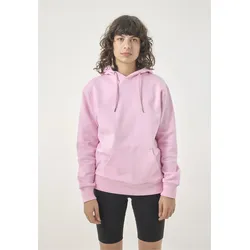 Kapuzensweatshirt CLEPTOMANICX "Hooded Ligull", Damen, Gr. M, pink, 100% Baumwolle, unifarben, casual, normal, Rundhals, Langarm, Sweatshirts, mit lockerem Schnitt
