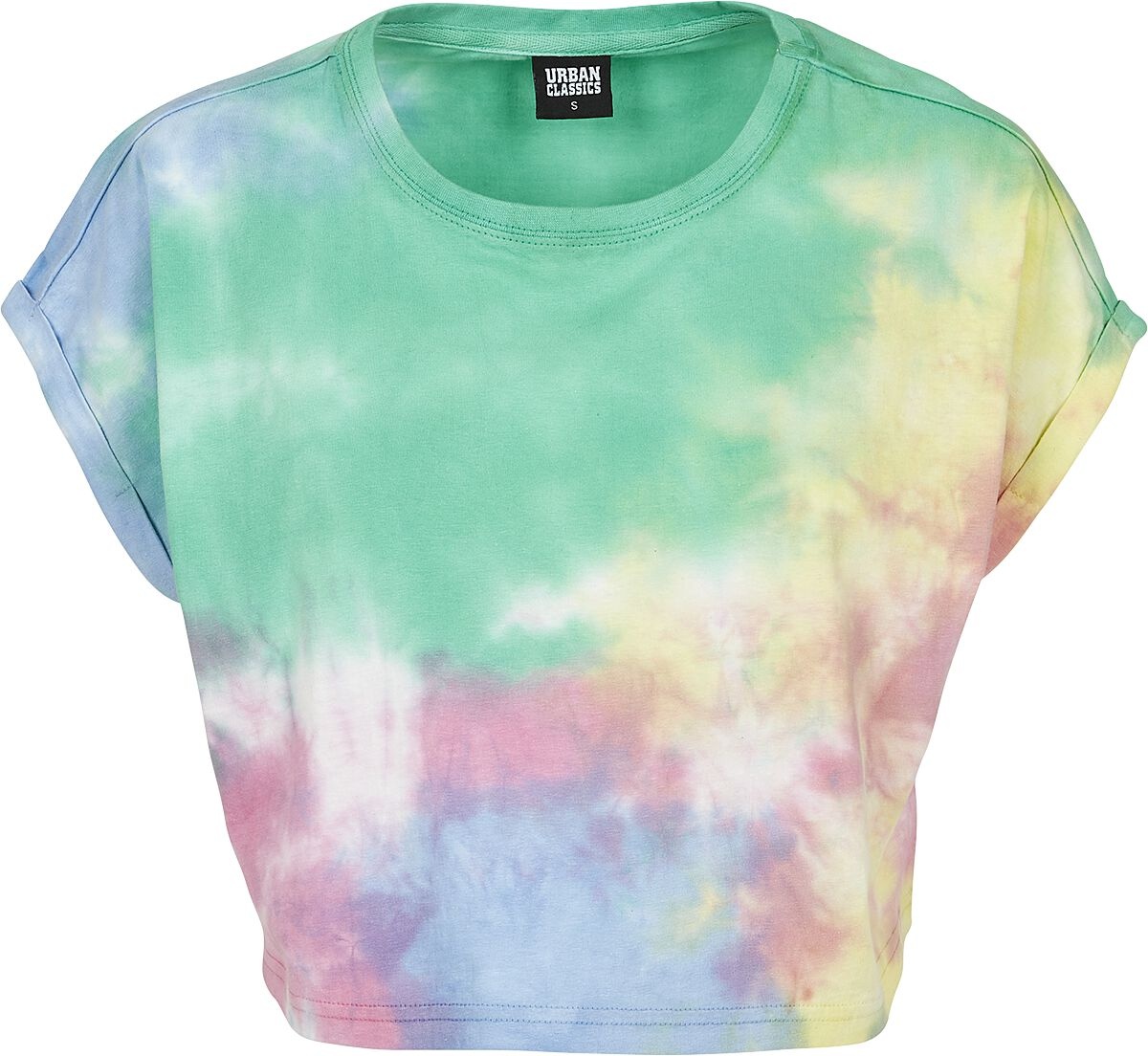 Urban Classics T-Shirt - Ladies Tye Dye Tee - XS bis XL - für Damen - Größe XL - multicolor - XL