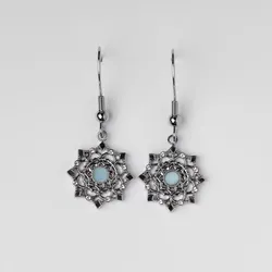 Aphonia Ohrhänger Schneeflocke - Holzkern Modell: Jewelry