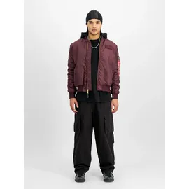 Alpha Industries MA-1 TT Hood schwarz cherry 2