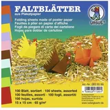 Ursus Faltblätter Intensiv 15x15cm VE=100 Blatt 10 Farben sortiert