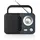 Nedis RDFM1300 grau/schwarz