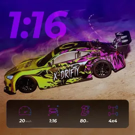 Overmax RC-Auto X-Drifty 4CH RTR grün lila