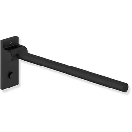 Hewi System 900 mobiler Stützklappgriff Wandstützgriff Ausladung 600 mm schwarz tiefmatt