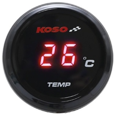 KOSO i-GEAR watertemperatuurmeter rood display