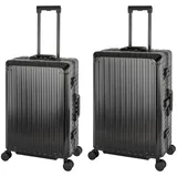 TRAVELHOUSE Tokyo Koffer-Set 2-tlg. schwarz