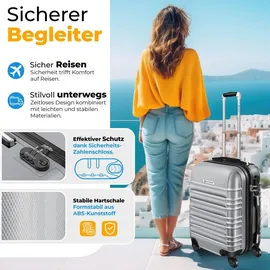 Kesser Koffer-Set 3-tlg. silber/abs
