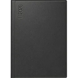 Rido Taschenkalender Technik III 10x14cm 1 Tag/Seite Leder schwarz 2026