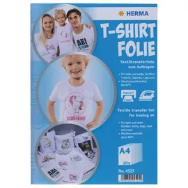 Herma T-Shirt Folie A4 für helle Textilien 20 Blatt,