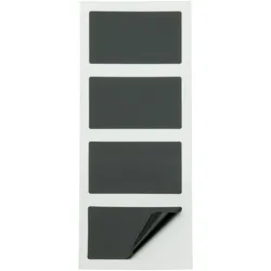 Set von 12 Stück Securit® Kreidetafelsticker "RECT", selbstklebend