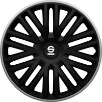 Sparco Radzierblenden Bergamo - 14-Zoll - Schwarz/Grau - Satz