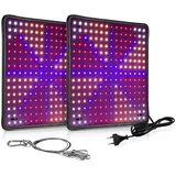 MUPOO Pflanzenlampe LED Pflanzenleuchte,256LEDs Vollspektrum LED Grow Lampe, Vollspektrum B, Pflanzenleuchte für Zimmerpflanzen, Gemüse und Blumen