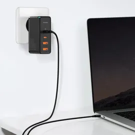 Baseus GaN2 Pro Quick Charger (100 W), USB + 2x USB-C 100W EU Schwarz