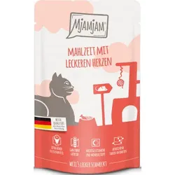 Katzen - Nassfutter MJAMJAM Cat Adult Rind, Huhn & Herzen, 125 g