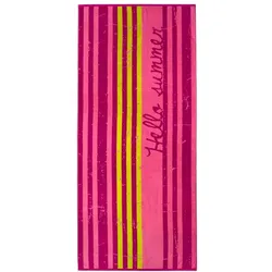 Dyckhoff Strandtuch Liegetuch 'Hello Summer' 80 x 180 Pink