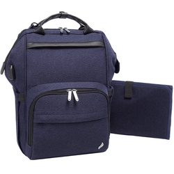Osann Wickelrucksack Backpack, Wickelrucksack Wickeltasche mit Handyport blau
