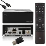 VU+ Vu Zero 4K - UHD HDR Sat Receiver, 1x DVB-S2X Tuner, E2 Linux Smart, YouTube, CI+, Media Player, HbbTV, USB, 300Mbit WLAN, HDMI-Kabel