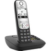 Gigaset Telefon mit Anrufbeantworter Schnurloses Mobilteil (Anrufbeantworter, Freisprechen, mit Basis, Wahlwiederholung) schwarz
